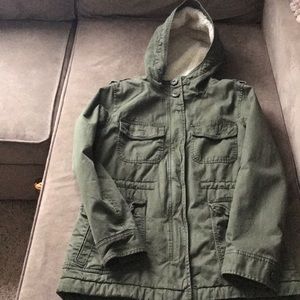 American Eagle Outfitters Olive Green Coat